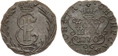 Лот №528, Полушка 1770 года. КМ. Сибирская.
