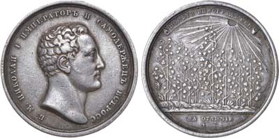Лот №813, Медаль За успехи в науках благородным девицам, воспитывавшимся в казенных учебных заведениях (женских институтах) 