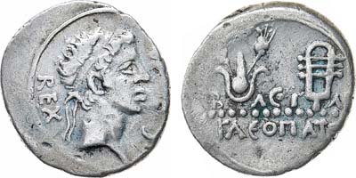 Лот №8,  Мавретанское царство. Царь Юба II. Денарий 25 год до н.э. - 23 год н.э.