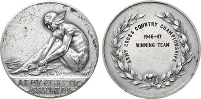 Лот №97,  Великобритания. Медаль 1947 года. Армейская атлетическая ассоциация. Приз команде-победительнице в кроссе по пересеченной местности.