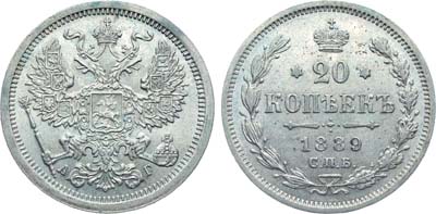 Лот №956, Коллекция. 20 копеек 1889 года. СПБ-АГ.