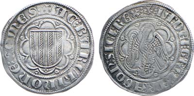 Лот №113,  Италия. Королевство Сицилия. Король Хайме II Справедливый. Пьерреал 1285-1295 гг.