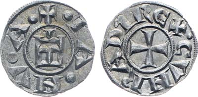 Лот №116,  Италия. Республика Генуя. Денарий 1139-1339 гг..