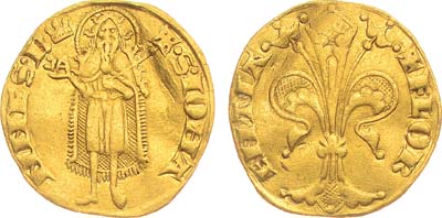 Лот №117,  Италия. Флорентийская республика. Флорин 1267-1303 гг.