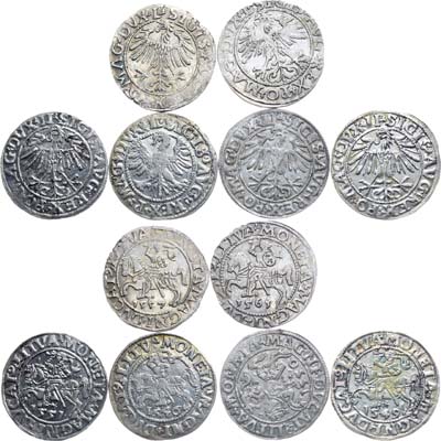 Лот №128,  Великое княжество Литовское. Сборный лот из 6 монет.
