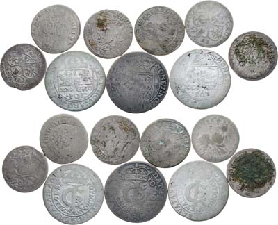Лот №146,  Речь Посполитая. Сборный лот из 9 монет XVII века.