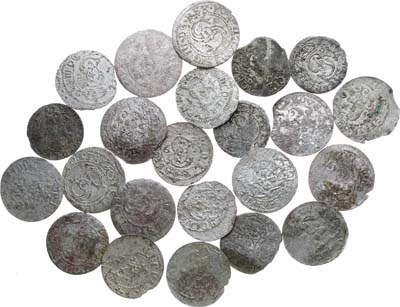 Лот №147,  Сборный лот из 23 средневековых монет Польские солиды XVI-XVII вв.