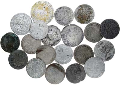 Лот №148,  Сборный лот из 20 серебряных монет Польши, Германии и Чехии XV-XVII вв.