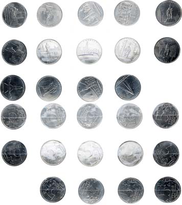 Лот №1517, Набор 2016 года. из 14 монет по 5 рублей 2016 года. Серия 70 лет поды в ВОВ 