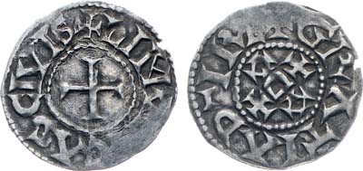 Лот №157,  Франция. Западно-Франкское королевство. Король Эд. Денье 888-897 гг.