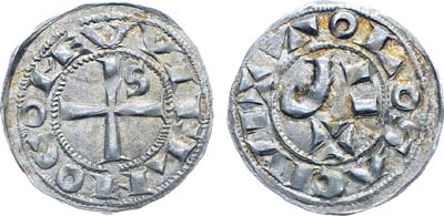 Лот №158,  Франция. Лангедок. Епископство и графство Тулузы. Граф Вильгельм IV Тулузский. Обол 1060-1088 гг.