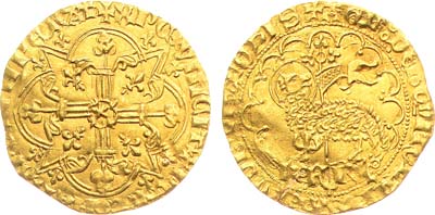 Лот №162,  Франция. Королевство. Король Карл VI. Аньельдор 1417 года.