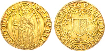 Лот №164,  Франция. Епископство Метц. Флоррин 1532-1552 годов.