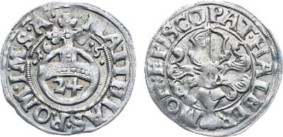 Лот №203,  Германия. Епископство Хальберштадт. Грош (1/24 талера) 1615 года.