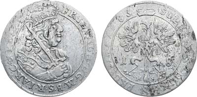 Лот №210,  Германия. Герцогство Бранденбург-Пруссия. Герцог Фридрих Вильгельм Бранденбургский. 18 грошей 1683 года (HS).