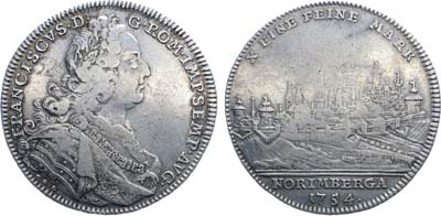 Лот №221,  Германия. Вольный город Нюрнбенг. С титулом императора Франца I. 