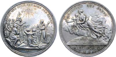 Лот №224,  Германия. Пруссия. Медаль 1814 года. Парижский мир.