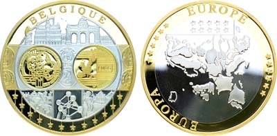 Лот №245,  Германия. Медаль 2002 года. Серия 10 лет Евросоюзу. Бельгия.