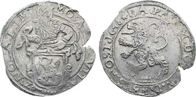 Лот №279,  Нидерланды (Республика Соединённых Провинций Нидерландов). Провинция Цволе. Левендаальдер 1648 года.