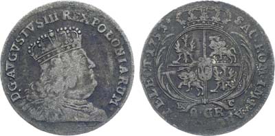 Лот №310,  Речь Посполитая. Король польский и великий князь литовский Август III. 2 злотых 1753 года.