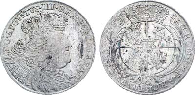 Лот №311,  Речь Посполитая. Король польский и великий князь литовский Август III. 18 грошей (орт) 1754 года (ЕС).