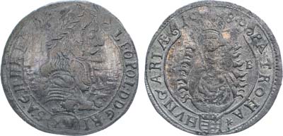 Лот №327,  Священная Римская империя. Венгрия. Император Леопольд I. 15 крейцеров 1682 года.