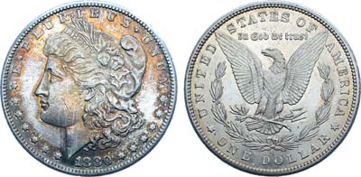 Лот №335,  США. 1 доллар 1880 года. MORGAN DOLLAR.