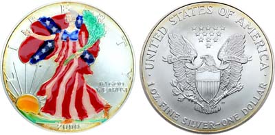 Лот №372,  США. 1 доллар 2000 года.  Шагающая свобода.