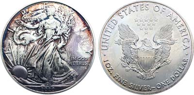 Лот №378,  США. 1 доллар 2020 года. Шагающая свобода.