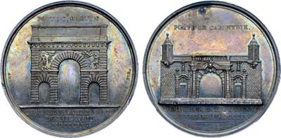 Лот №396,  Франция. Первая империя. Император Наполеон I Бонапарт. Медаль 1809 года. Въезд Наполеона в Вену.