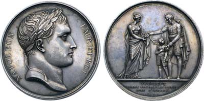 Лот №402,  Франция. Первая империя. Медаль 1815 года. Второе отречение Наполеона.