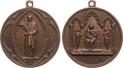 Лот №406,  Франция. Религиозная медаль. Орден святителя Иннокентия.