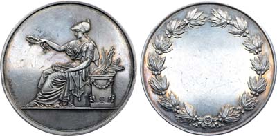 Лот №408,  Франция. Третья республика. Медаль XIX века. За успехи.