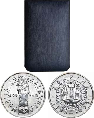 Лот №411,  Хорватия. Медаль 1993 года. 800-летие города Крапина.