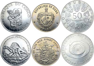 Лот №443,  Сборный лот из 3 монет.