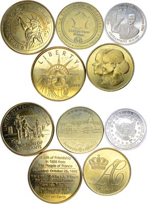 Лот №445,  Сборный лот из 5 жетонов.