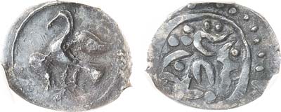 Лот №452,  Великое Княжество Московское. Коломна. Великий Князь Василий Дмитриевич. Денга 1412-1420 гг. В слабе ННР XF.