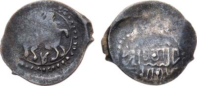 Лот №455,  Великое Княжество Московское. Великий Князь Василий Дмитриевич или Василий II Тёмный. Денга 1425-1428 гг.