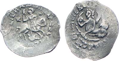 Лот №457,  Великое княжество Московское. Великий князь Василий II Тёмный. Денга. 1435-1445 гг.