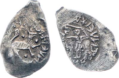 Лот №459,  Великое Княжество Московское. Великий князь Василий II Тёмный. Денга 1435-1445 гг.