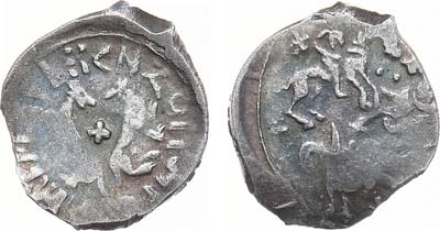 Лот №464,  Можайское княжество. Князь Андрей Дмитриевич. Денга 1428-1432 гг.