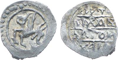 Лот №474,  Великое Княжество Тверское. Князь Михаил Борисович. Денга 1475-1485 гг.