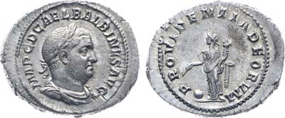 Лот №55,  Римская империя. Император Бальбин. Денарий 238 года.