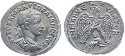 Лот №58,  Римская империя. Провинция Селевкия и Пиерия. Император Гордиан III. Тетрадрахма 238-244 гг.