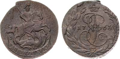 Лот №609, 2 копейки 1764 года. ЕМ.
