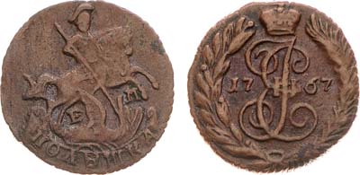 Лот №616, Полушка 1767 года. ЕМ.