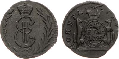 Лот №621, Денга 1768 года. КМ. Сибирская.