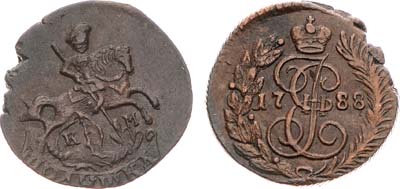 Лот №665, Полушка 1788 года. КМ.