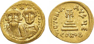 Лот №71,  Византийская империя. Императоры Ираклий и Ираклий Константин. Солид 610-641 гг.