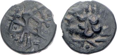 Лот №75,  Сарматы. Тамань. Денарий 300-350 гг. Подражание римским денариям.